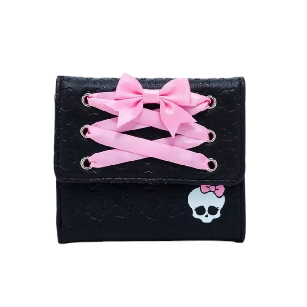 🌭♡Monster High Skullette Lace-Up Mini Flap Wallet